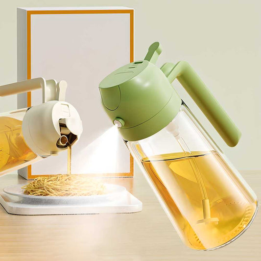 Portable 2 in 1 Oil Sprayer Dispenser 500ml