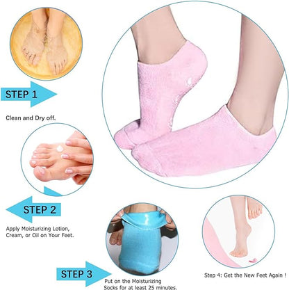 Winter Spa Gel Socks