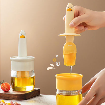 Tendula Silicone Brush and high Temperature Resistant Oil Bottle