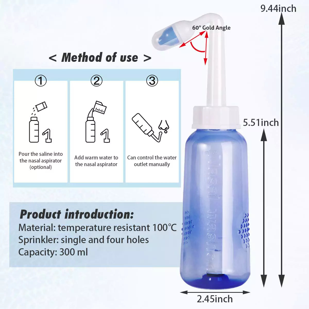 Jal Neti Bottle With Salt Packs