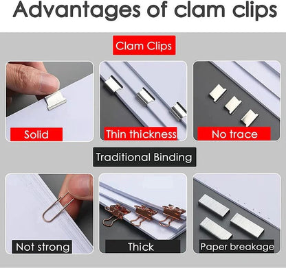 Portable Handheld Paper Clam Clip | Reusable